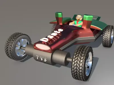 Car For Video Games Seven Low-poly 3D model