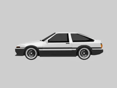 Toyota AE86 Sprinter Trueno 3D model