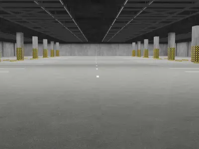 Underground parking 3D model