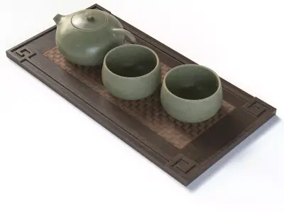 Yixing Tea Set 3D model