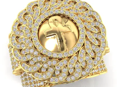 Big fancy mans ring 3D print model