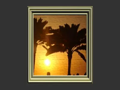 Framed Artworks of Egypt Low-poly 3D model