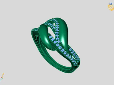 Women Ring 3DM Womens Ring 3d models 3D print model 3D print model 33