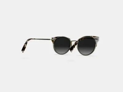 Cleo Sunglasses in Pearled Tortoise with Riesling 3D model