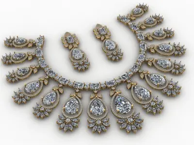necklace set 502 3D print model