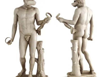 VR Greek Philosopher Low-poly 3D model