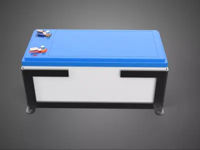 STANDARD BATTERY ACCU ACCUMULATOR CASING MOUNTING FRAME HOLDER 3D model