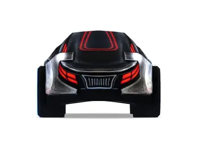 Cartoon Toy AR Racing Car 03 Low-poly 3D model