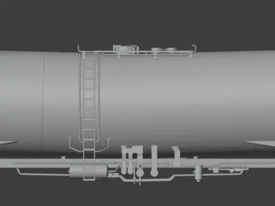 H0 1-87 scale Zacens 80 m3 tank car 3D print model