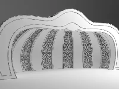 Indian Wedding Stage 3D model
