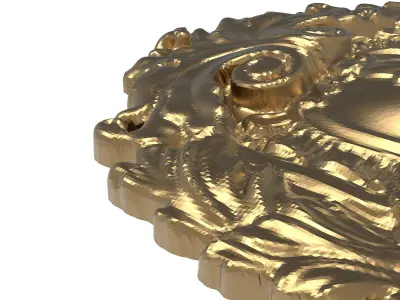 decorative pattern ready for 3D printing 3D model