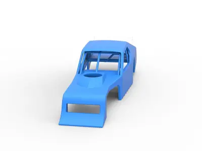 Shell of Asphalt Modified stock car V1 Scale 1 to 25 3D print model