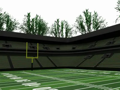 American football stadium 3D model buy