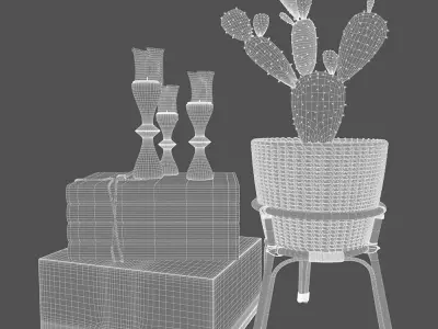 Modern Decor Set 10 3D model