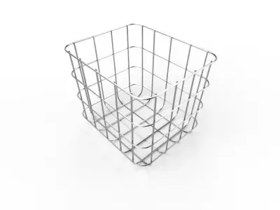 Wire Bin M08 Low-poly 3D model