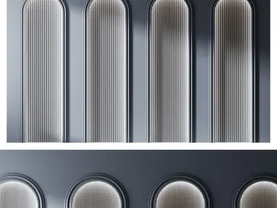 Decorative V15 Wall Panels 3D model