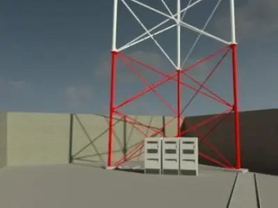 SITIO DE TELECOMUNICACIONES  3D model