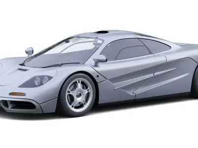 McLaren F1 3D model by blndr3d
