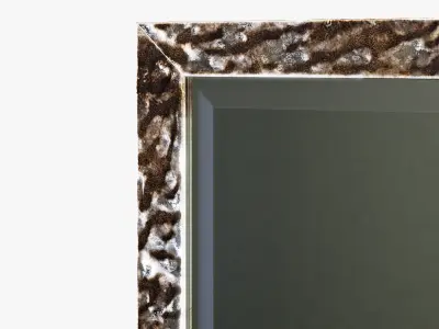 Uttermost alshon metallic silver mirror 3D model purchase