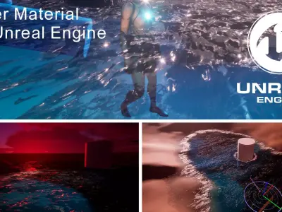 Material Water for Unreal Engine Texture