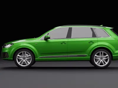 Audi Q7 Tfsi e Green 3D model