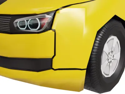 Lowpoly Car 3D model purchase