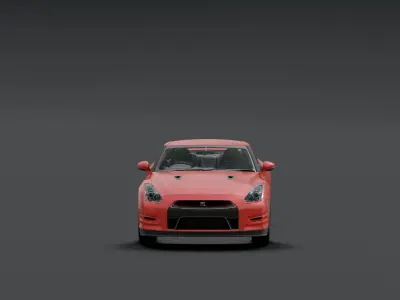 Nissan GTR VT Low-poly 3D model