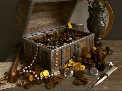 Tresor du pirate 3D model