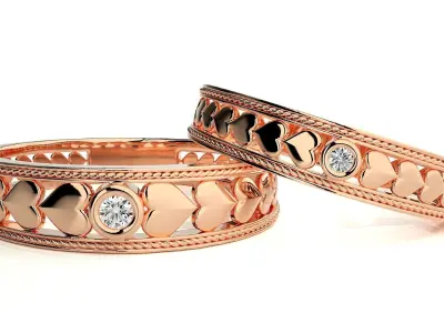 Wedding Band - 751 3D print model