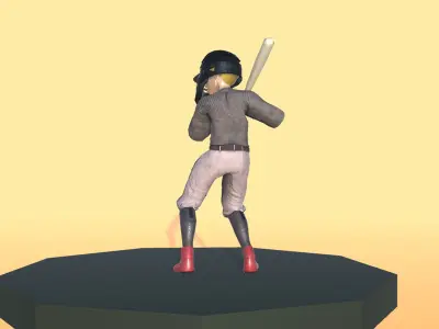 Baseball Actions 3D model