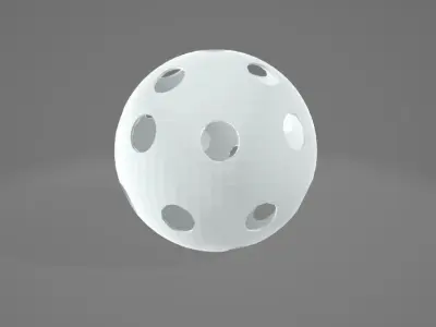 Floorball Ball Low-poly 3D model