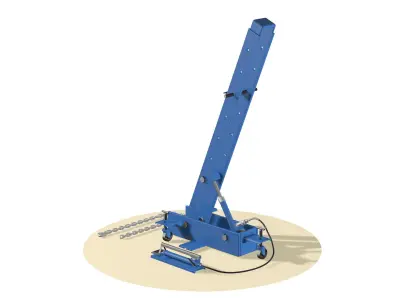 Straightening bench 3D model