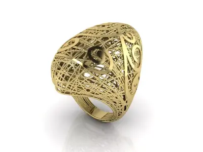 Ultra Vision Ring Jewelry 3D print model 11