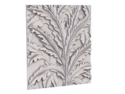 decor set wall panel wall relief mural CNC 34 3D model