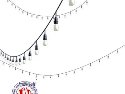 String lights 3D model