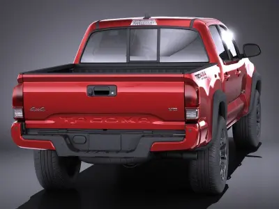Toyota Tacoma TRD Double Cab 2018 3D model