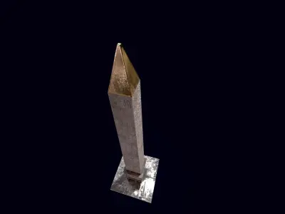 Obelisque du Louxor Low-poly 3D model