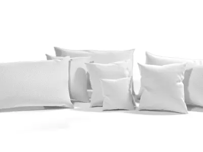 Pillows pillow with numbers 3D model