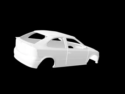 Opel Astra G 3doors Hatchback 3D print model