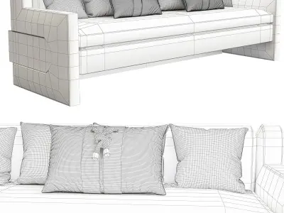 Kingsley Sofa  Bradley USA 3d model Low-poly 3D model