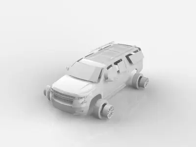 Chevrolet Suburban 2015 Rc shell 3D print model