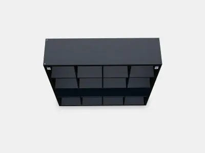 KALLAX Shelving unit with 4 inserts 16 Low-poly 3D model