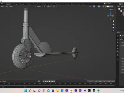 Spider-Man scooter Free low-poly 3D model