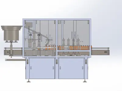 Automatic filling and capping all-in-one machine  3D model