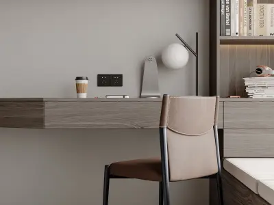 Bedroom interior scenes 3D model 2