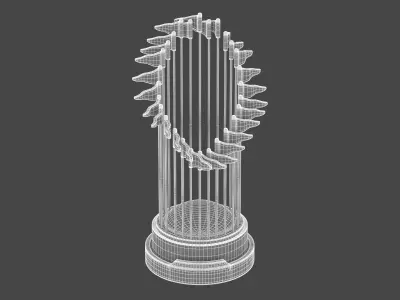 Baseball Trophy 3D model