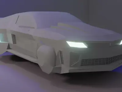 Chevrolet camaro ZL1 cyberpunk 3D model