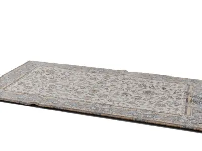 Turkish Vintage Carpet 05  3D model