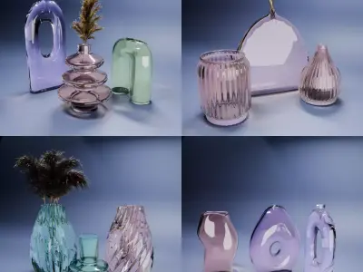 Design Vases 3D Model Pack  3D model