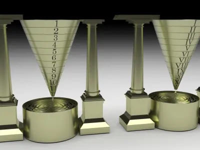 Water Clocks 3D model